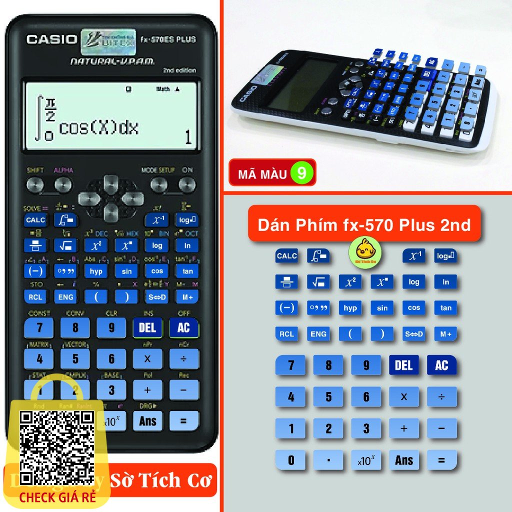 Dán Bàn Phím FX570 Edition Thế hệ 2 - Miếng decal dán bàn phím máy tính casio nhiều màu sắc MSP: Phim2nd