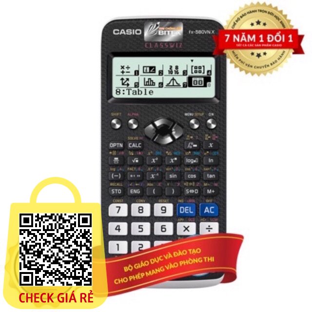 HÀNG CHÍNH HÃNG 100% Máy tính Casio fx 580vn x bảo hành 7 năm