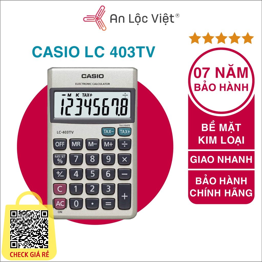 [HÀNG CHÍNH HÃNG] Máy tính Casio LC 403TV chính hãng bảo hành 7 năm từ NSX