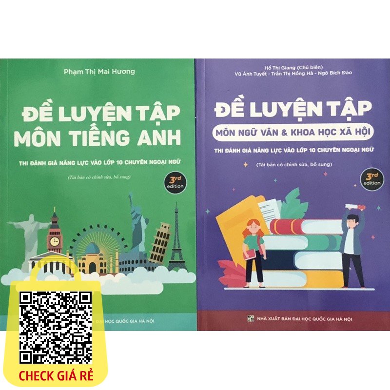 Sách (Combo 2 cuốn)Đề Luyện Tập Thi Đánh Giá Năng Lực Vào Lớp 10 Chuyên Ngoại Ngữ Môn Ngữ Văn Tiếng Anh