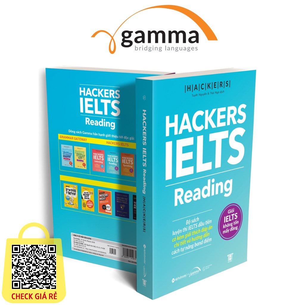 Sách HACKERS IELTS: Reading (Tái Bản Mới Nhất Dòng sách ngoại ngữ GAMMA)