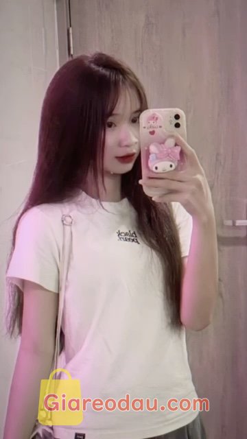 Giảm giá [Mã giảm 39%] Áo thun baby thêu  BLACK PEARL . Áo chinhh á, mặc lên cute xỉu áo quốc dân giá hạt dẻ lại xinh,. 