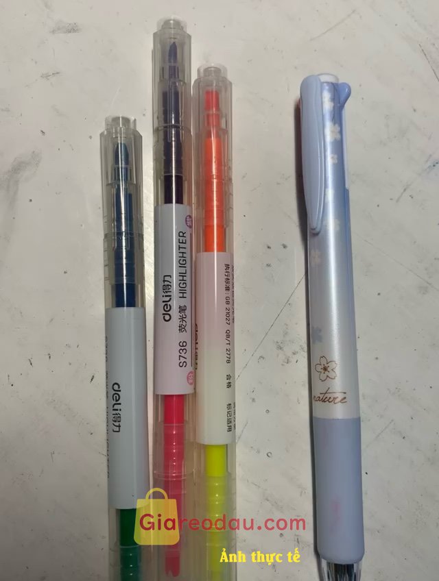 Giảm giá [Mã giảm 44%] Bút Bi 4 Ngòi 4 Màu Mực Ngòi 0.7mm Deli Bút Bi Học Sinh Cute Hoa Anh Đào Viết Bi Nhiều Màu Văn Phòng Trang Trí Sổ Tay. Trời ơi mua mà quá trời ưng lun óooooooooo. Giá này là quá mềm so. 