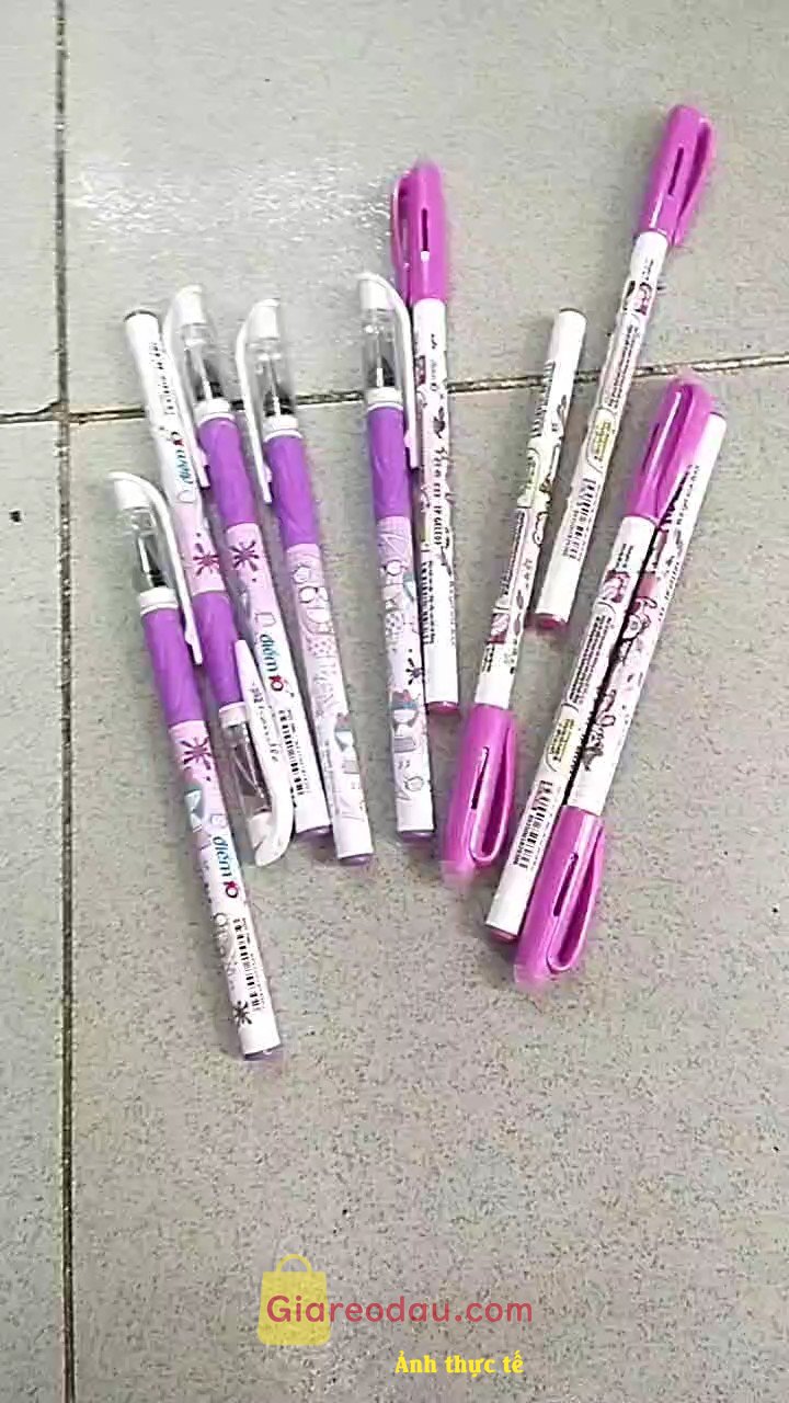 Giảm giá [Mã giảm 27%] Bút Gel xóa được Thiên Long Mazzic TP-GELE01 ngòi 0.5mm mực xanh/đen/tím bút viết trơn mượt - có gôm trên nắp. Cảm ơn shop mình đã nhận được hàng rồi đủ số lượng đúng. 