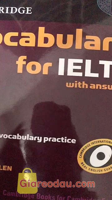 Giảm giá [Mã giảm 28%] CAM VOCABULARY FOR IELTS & AUDIO. đóng gói hành ổn, sách in không bị lỗi hay mờ, giâ thành ổn mua. 