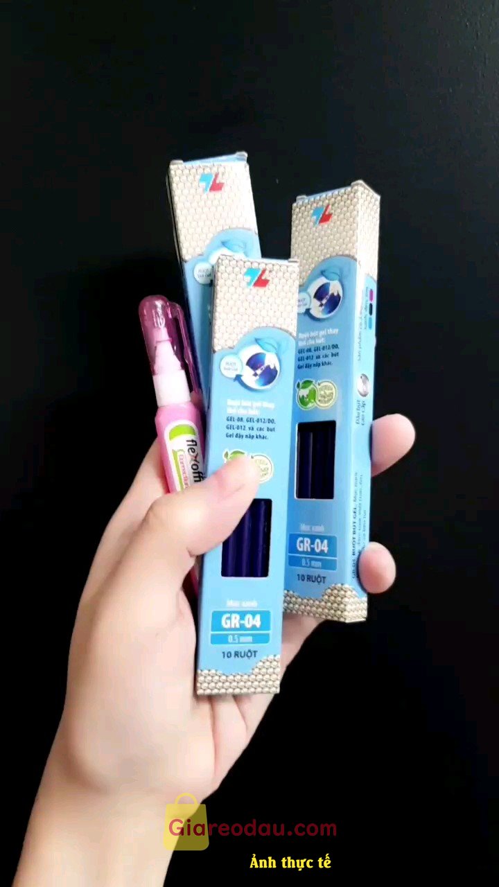 Giảm giá [Mã giảm 17%] Combo 24 cây Ruột bút Gel Thiên Long mực đậm tươi - viết êm trơn GR-04. Giao nhanh đầy đủ chất lượng của thiên long rất tốt xưa giờ,. 