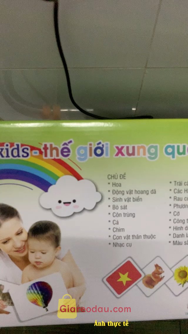 Giảm giá [Mã giảm 39%] Flashcard GDkids dạy trẻ thế giới xung quanh theo phương pháp Glenn Doman ( 300 Thẻ ). Hộp rất nhiều hình và đẹp. Bé nhà mình chắc còn nhỏ quá nên. 