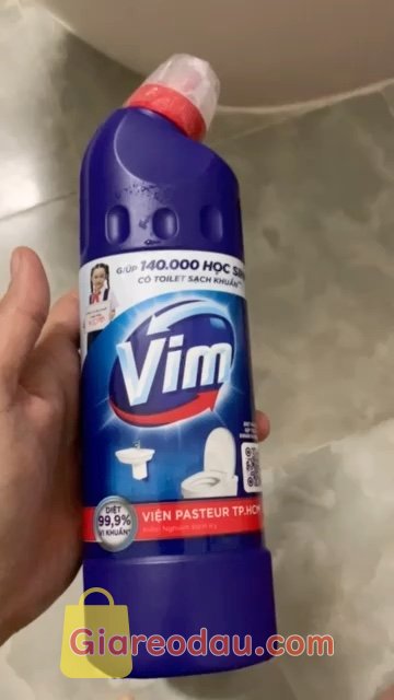 Giảm giá [HC Gift] Gel Tẩy Bồn Cầu Vim Trắng Sáng | 450ml/chai. Đóng gói hàng có chống sốc, hàng đủ số lượng. Rất hài lòng. 