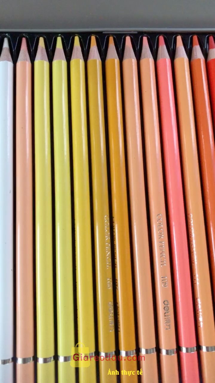 Giảm giá [Mã giảm 29%] Hộp Bút Chì Màu Gốc Dầu Cao Cấp Deli 24/36/48/72 Màu Đậm Tươi Sáng - Tô Vẽ Tranh Phác Thảo Cho Người Mới - Chuyên Nghiệp. Hàng giao nhanh, gói kĩ càng, hộp thiếc nhìn sang xịn mịn mướt mát. 