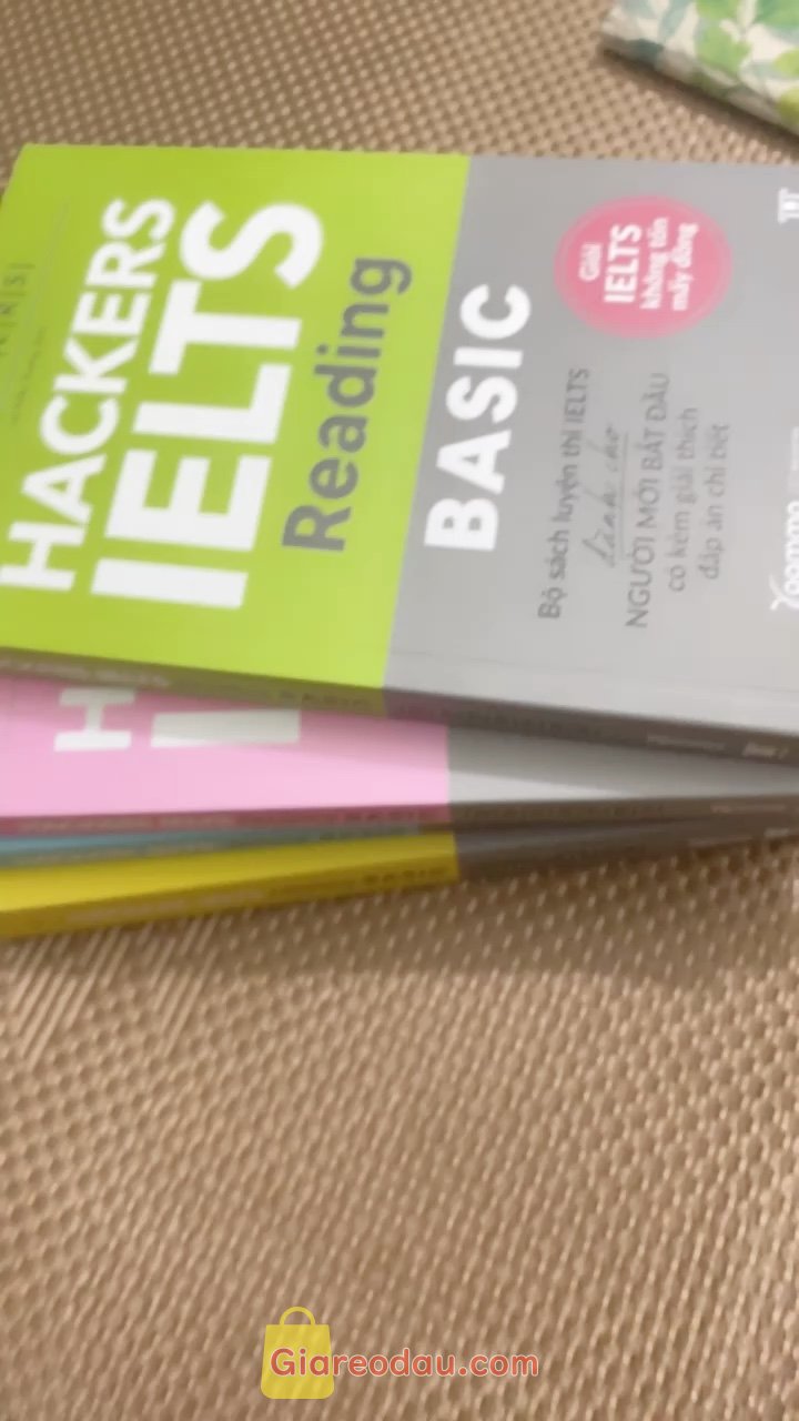 Giảm giá [Mã giảm 25%] Lẻ/Combo Sách Hackers IELTS (Reading+Listening+Writing+Speaking) kèm giải thích đáp án và hướng dẫn tự nâng band điểm. Sách đóng gói cẩn thận, sách hay, dễ học, phù hợp với đối tượng. 