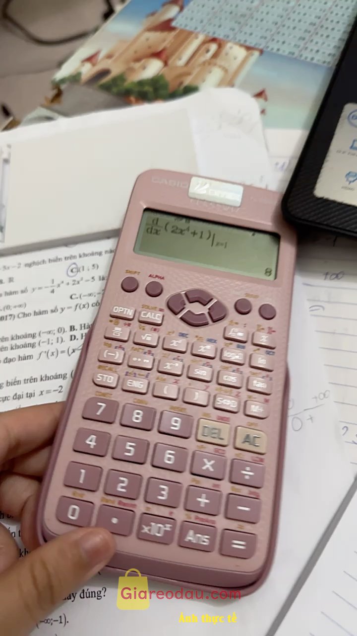 Giảm giá Máy tính CASIO 580VNX CŨ, màu hồng, xanh dương, đen | CASIO 580VNX đã qua sử dụng CHÍNH HÃNG SOI LASER. Máy tính ổn lắm gần như mới luôn á tại mình mua loại 99% , đang. 