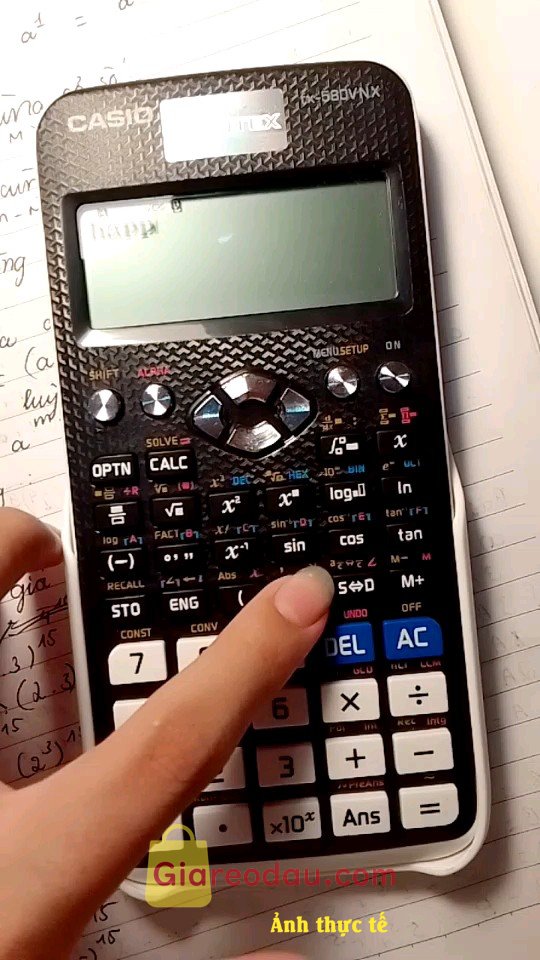 Giảm giá [Mã giảm 18%] Máy tính casio Fx - 580VNX (Đầy đủ màu sắc: Đen(trắng),Hồng,Xanh) hàng nhập khẩu từ Thái Lan có Tiếng Việt. Ship nhanh hàng nguyên vẹn ko móp méo tốt lém. Shop làm ăn rất uy tín. 