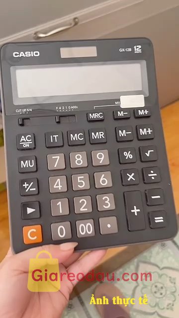 Giảm giá [Mã giảm 15%] Máy tính Casio GX-12B. Hàng chính hãng . Giá ok hơn mua ở nhà sách Fahasa. Shop giao hàng siêu. 