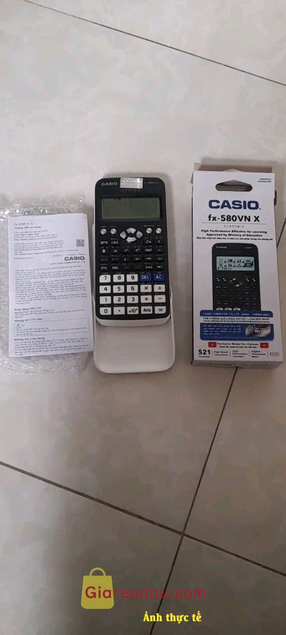 Giảm giá [Mã giảm 18%] Máy tính FX- Casio 580 VNX (hàng Thái Lan). Nhận được máy tính cu cậu nhà mìnhh rất thích, đã test thử và. 