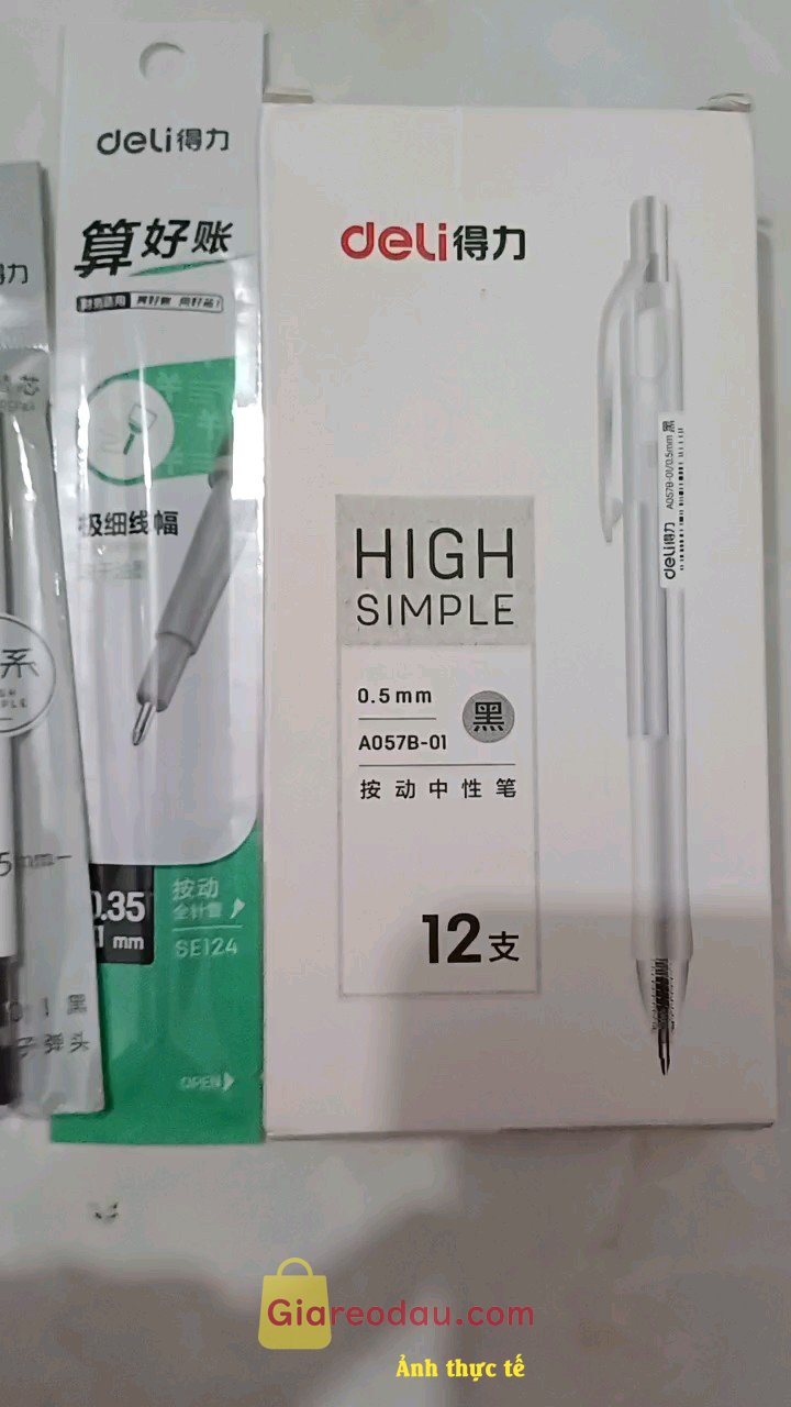 Giảm giá [Mã giảm 44%] Ruột bút gel Deli 0.35mm dùng cho bút bi nước SA130/A122 lâu hết mực không gai khi viết mực trơn tru SE124. Shop giao hàng nhanh, đóng gói cẩn thận, đầy đủ số lượng, viết. 