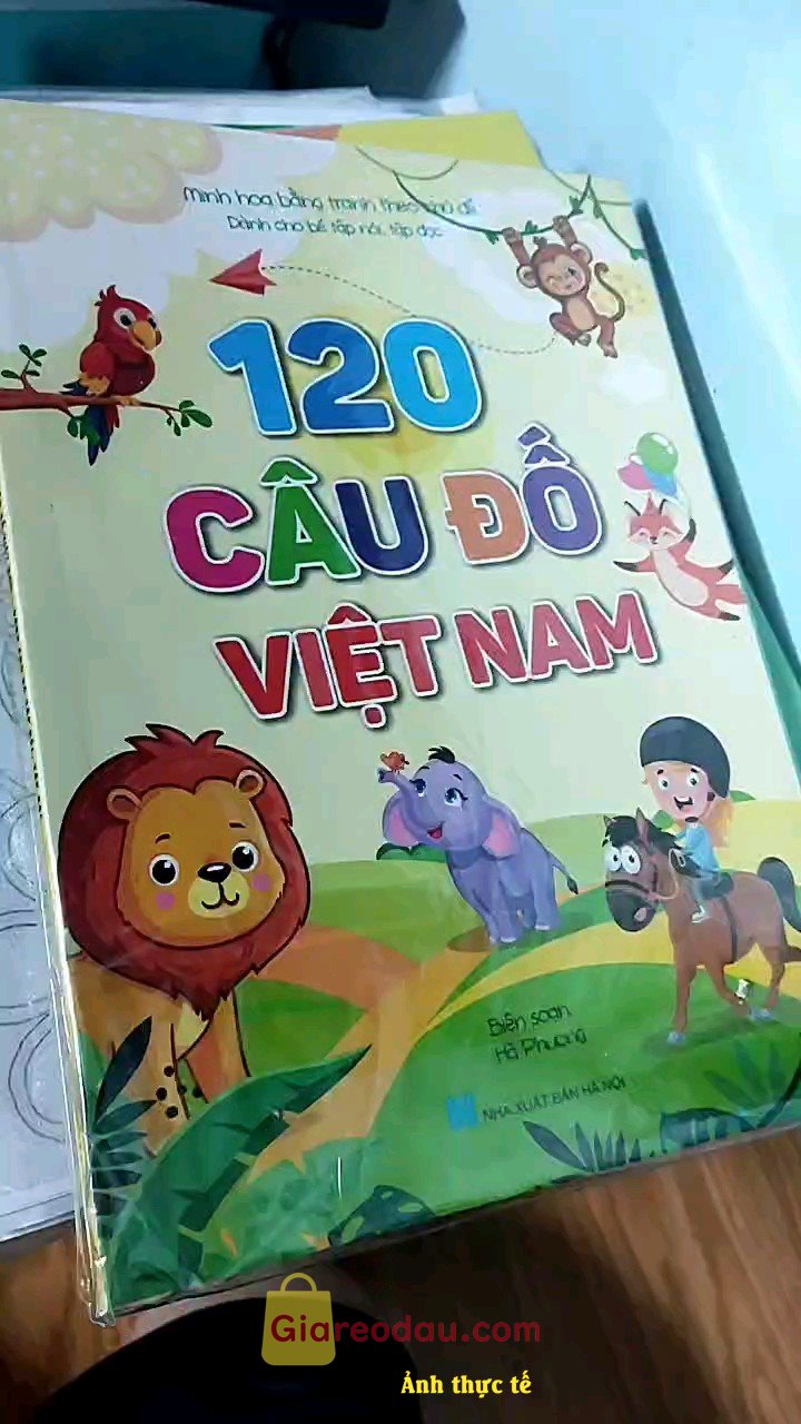 Giảm giá [Mã giảm 50%] Sách 120 Câu Đố Việt Nam Dành Cho Trẻ Tập Nói - Tập Đọc Minh Họa Bằng Tranh Theo Chủ Đề. Gói hnagf cẩn thận, giao nhầm sách, ko biết vô tình hay cố ý, quá. 