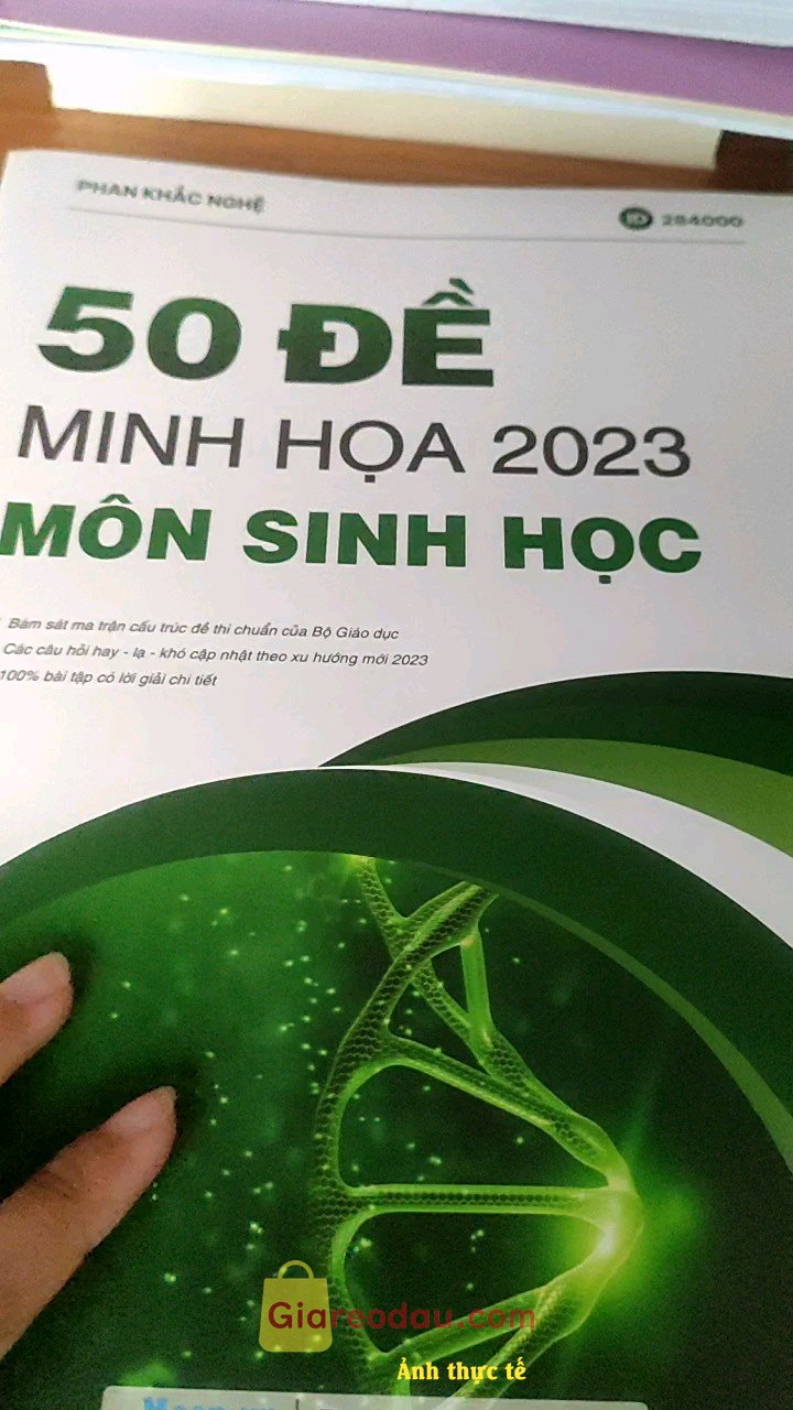Giảm giá [Mã giảm 6%] Sách 50 bộ đề minh họa môn Sinh học Thầy Phan Khắc Nghệ - sách luyện thi đại học lớp 12 - Me Book. Sách hay nhắm còn có id để tra bài trên wed nữa siêu ok. Hình ảnh. 