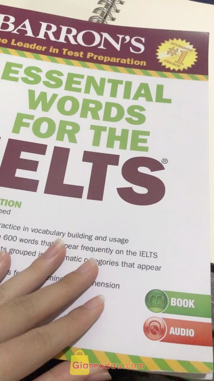 Giảm giá [Mã giảm 25%] Sách Barron's Essential Words For The IELTS. Sách đẹp và mới đóng gói quá ư là kĩ luônn nội dung cũng hay nữa. 