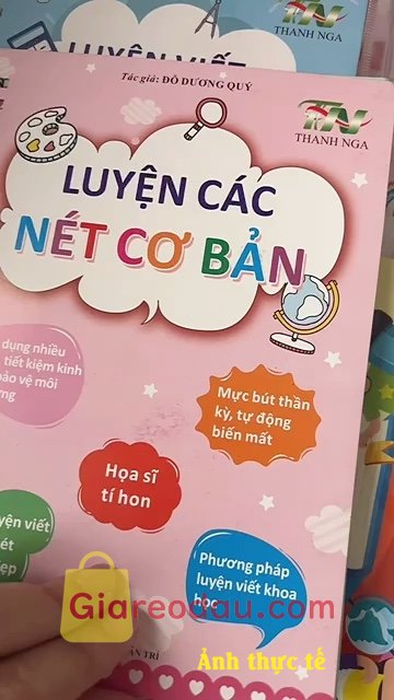 Giảm giá [Mã giảm 44%] Sách Bộ 3 Cuốn Vở Luyện Viết Chữ Đẹp - Luyện Viết Chữ Số Đẹp - Luyện Các Nét Cơ Bản Dành Cho Bé - Mực Tự Xóa - Có Dập. Giao hàng rất nhanh , đóng gói cẩn thận. Sách phù hợp với các bạn. 