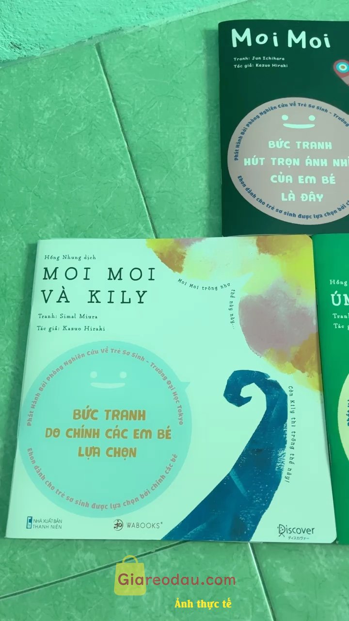 Giảm giá [Mã giảm 24%] Sách Bộ 3 quyển Ehon Moi Moi và những người bạn. Chất lượng sách tuyệt vời, con mình rất thích xem. Giấy in rất. 