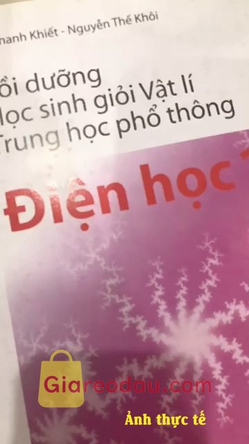 Giảm giá Sách Bồi Dưỡng Học Sinh Giỏi Vật Lí Thpt Điện Học 1. sách rất hay, đẹp, mới, giao hàng siêu nhanh, đóng gói cẩn thận.. 
