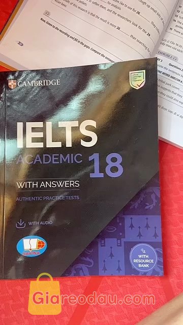 Giảm giá [Mã giảm 22%] Sách Cambridge IELTS 18 Academic - With Answer + Audio. Sách từ Fahasa thì bảo đảm rồi. Giao hàng khá nhanh. Sách được. 