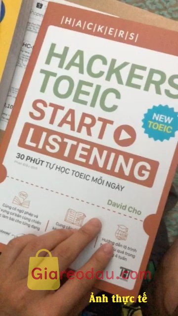 Giảm giá [Mã giảm 25%] Sách Cho Người Mới Học TOEIC: Hackers TOEIC Listening Từ Cơ Bản Đến Nâng Cao (Bán Chạy Top 1 Tại Hàn Quốc). Hàng được đóng gói kĩ càng, giao hàng nhanh(2 ngày). Sách in rõ ràng,. 