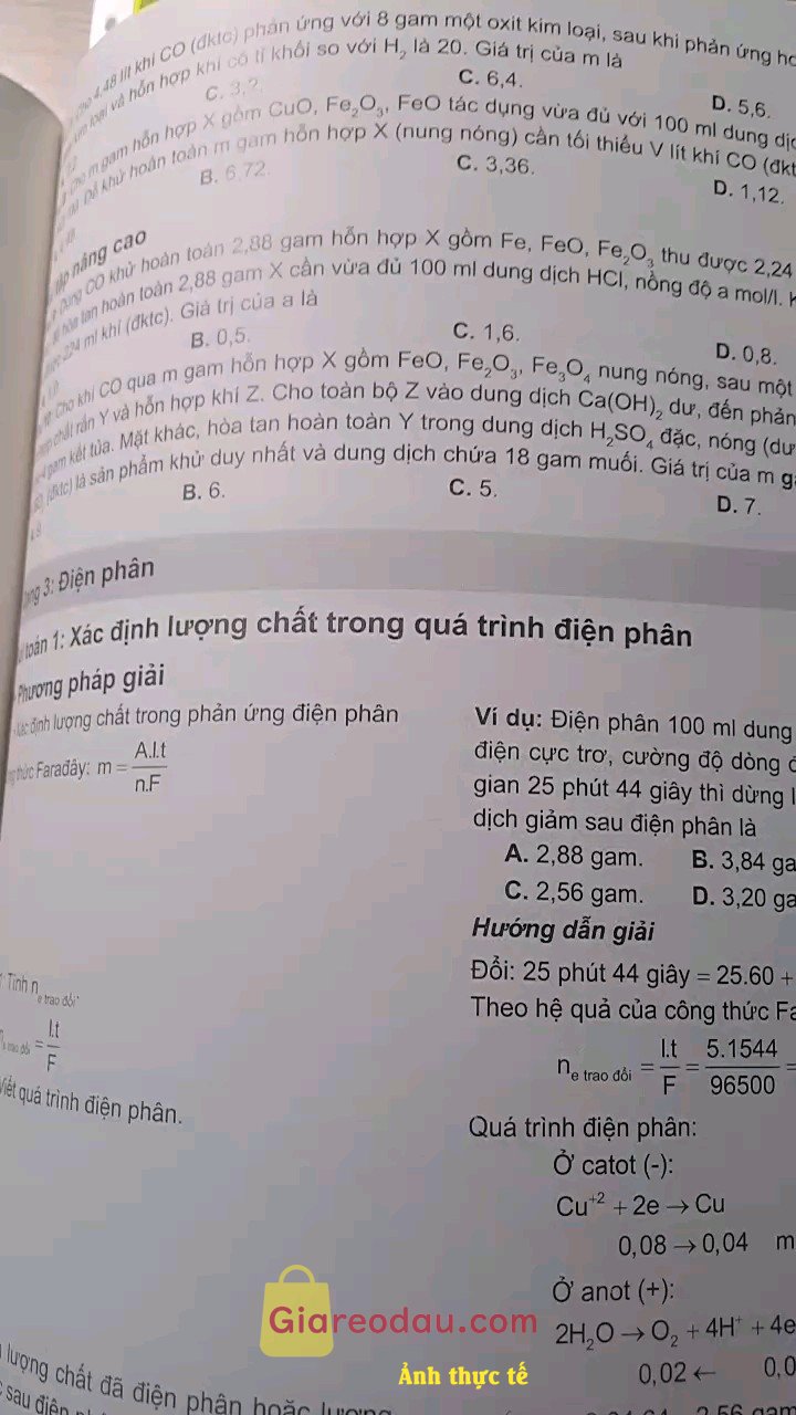 Giảm giá [Mã giảm 15%] Sách Combo 2 tập Bí quyết chinh phục điểm cao kì thi THPT Quốc gia môn Hóa học (Tập 1 - tập 2) Chính hãng CCbook. Nhìn chung khá ổn, dày dặn, các kiến thức từ cơ bản đến nâng. 
