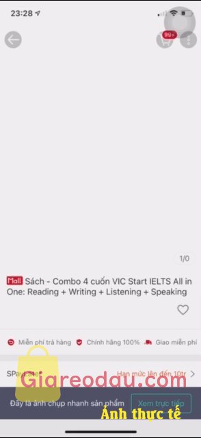 Giảm giá [Mã giảm 25%] Sách Combo 4 cuốn VIC Start IELTS All in One: Reading + Writing + Listening + Speaking. Ui sách giao nhanh lắm, mình săn đuoecj sale nữa nên còn hone 500. Sách. 