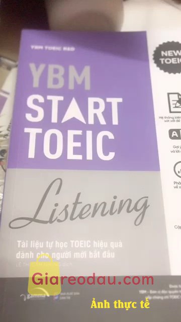 Giảm giá [Mã giảm 25%] Sách Combo YBM TOEIC Start Reading + YBM TOEIC Start Listening. Chưa học nên chưa biết. Nhưng nhìn trung sách khá hay. Shop gói hàng. 