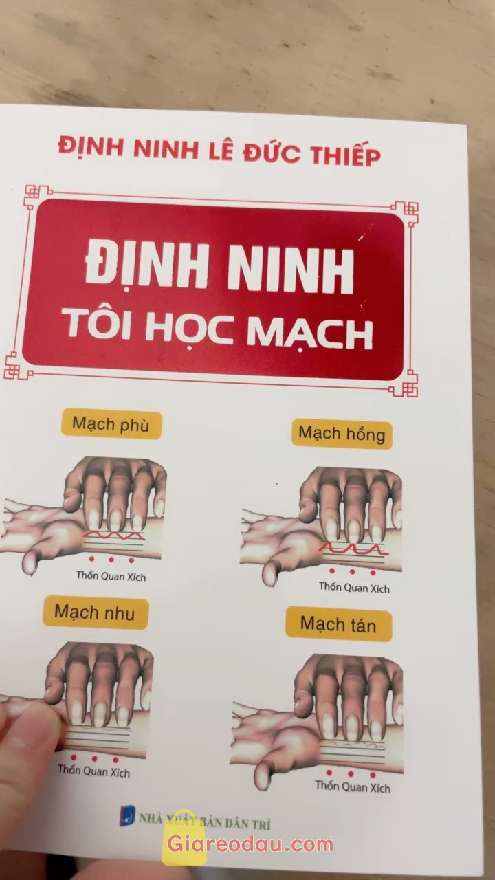 Giảm giá [Mã giảm 26%] Sách - Định Ninh Tôi Học Mạch (bìa mềm) Tặng Kèm Bookmark. sách đóng gói cẩn thận, in sạch đẹp. . Sách hay, mới, đóng gói. 