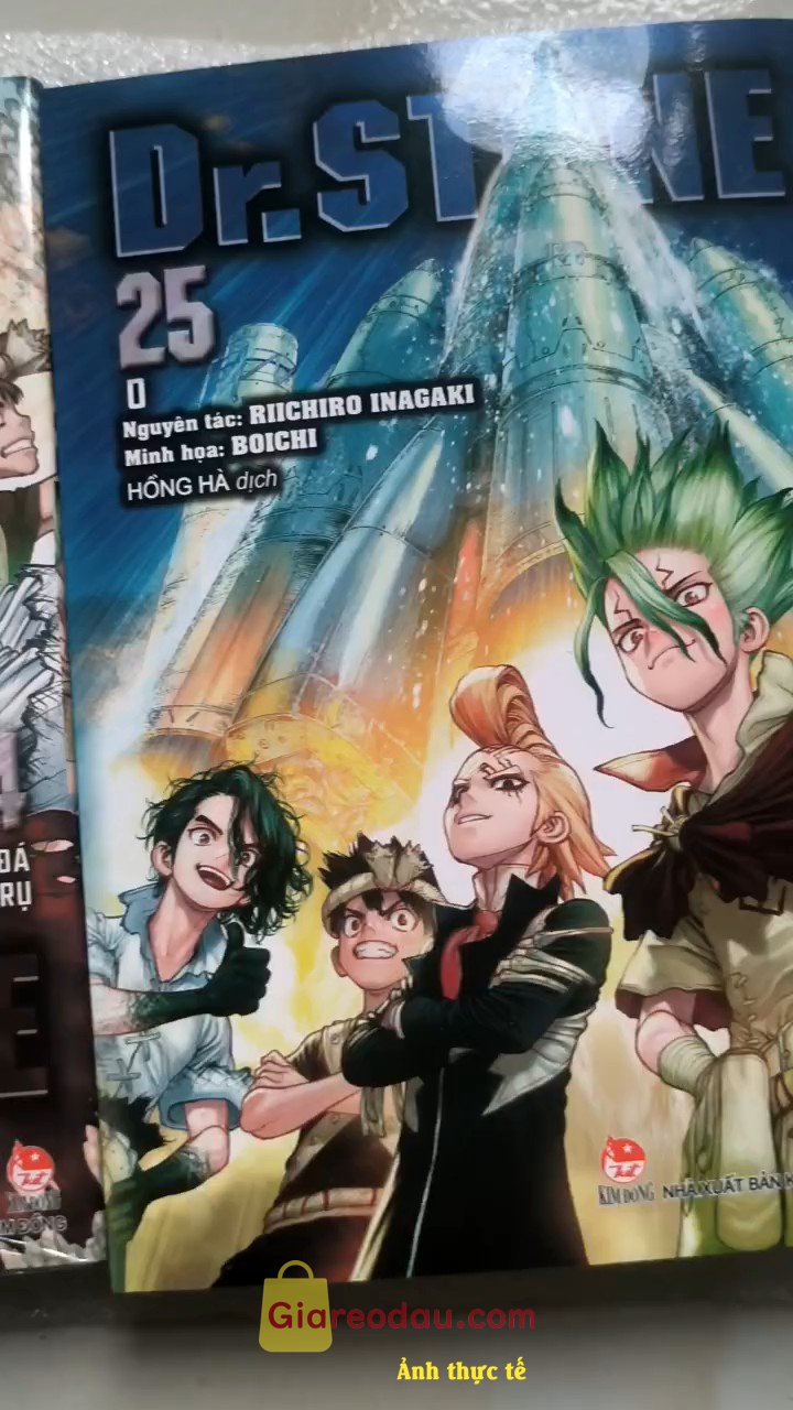 Giảm giá [Mã giảm 3%] Sách Dr.STONE - Tập 25: 0. Đóng gói kỹ càng, chắc chắn. Truyện mở ra mới cứng, nguyên vẹn,. 