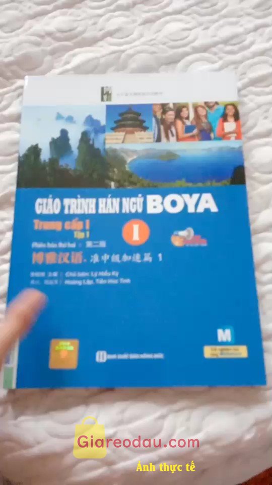 Giảm giá Sách Giáo Trình Hán Ngữ BOYA Trung Cấp 1 Tập 1 Phiên Bản Mới - Dành Cho Người Học Cơ Bản Và Nâng Cao. Giao nhanh, gói cẩn thận, sách rất đẹp, không hư hỏng gì cả.. Trên. 