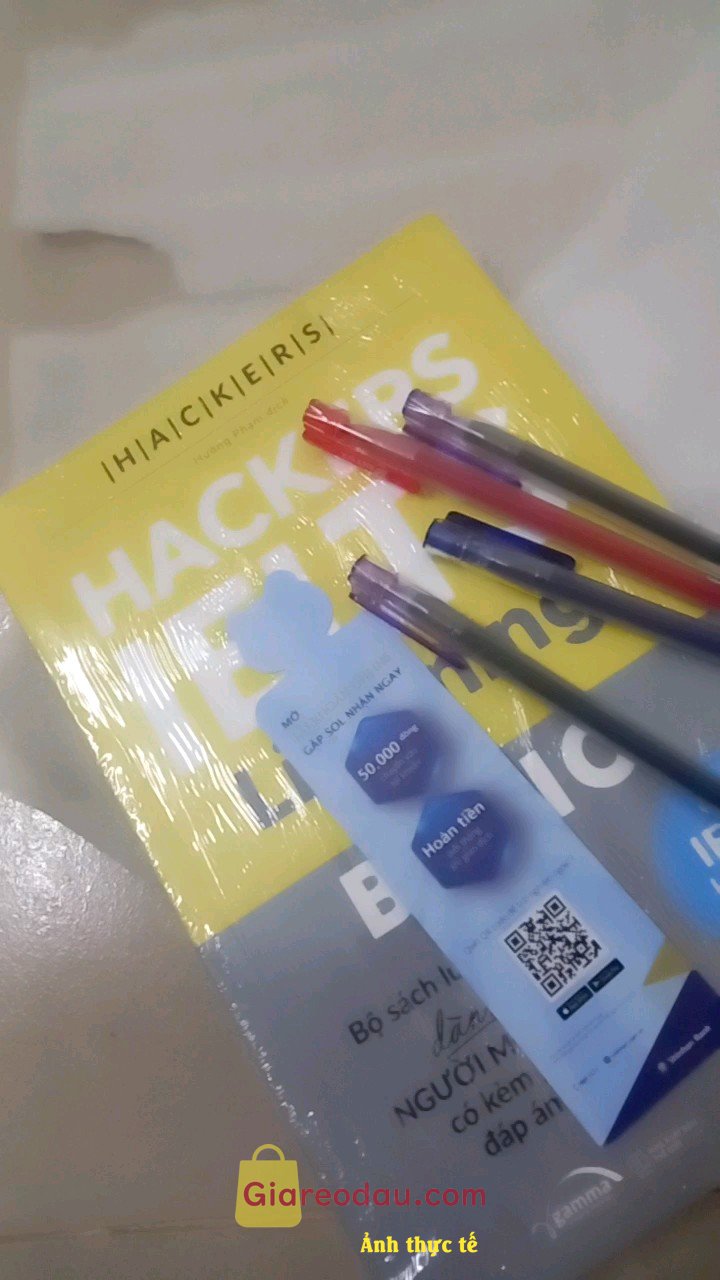 Giảm giá [Mã giảm 22%] Sách Hackers Ielts Basic Listening. Giao hàng nhanh. Đóng gói kĩ. Sản phẩm chất lượng. Giá tiền phù. 