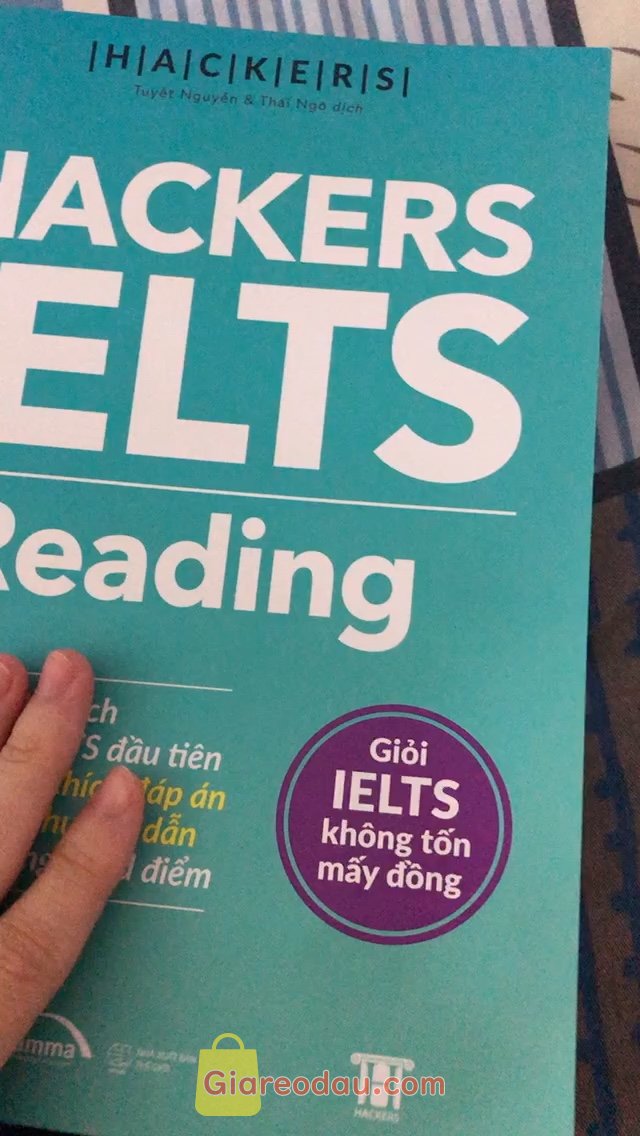Giảm giá [Mã giảm 25%] Sách Hackers IELTS Reading (Kèm Giải Thích Đáp Án Chi Tiết Và Hướng Dẫn Tự Nâng Band Điểm). sách cưng lắm luôn ạaaa, mê sách, shop gửi hàng cũng nhanh lunn, bọc. 
