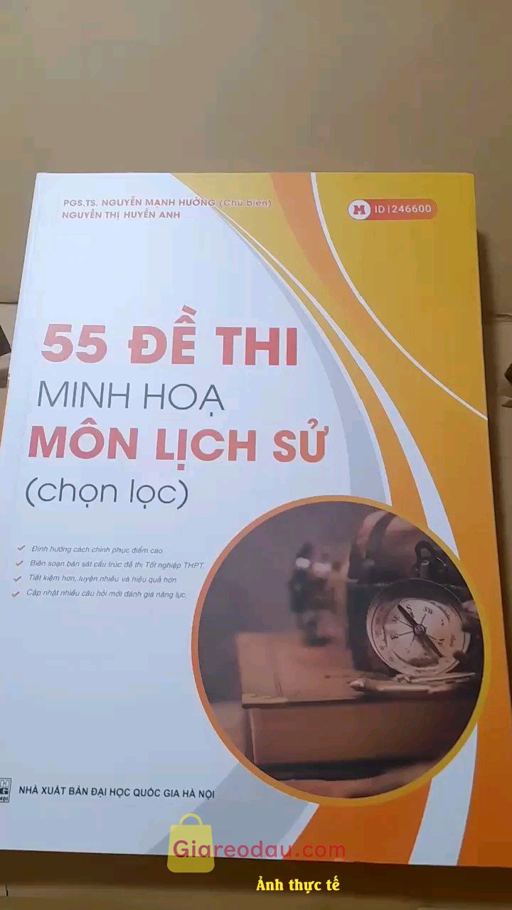 Giảm giá [Mã giảm 26%] Sách ID Lịch sử thầy Nguyễn Mạnh Hưởng - 55 đề thi minh họa môn Lịch sử (chọn lọc) - Moonbook. Sách đẹp, chất lượng, đa dạng câu hỏi, bài tập, đề luyện..... 