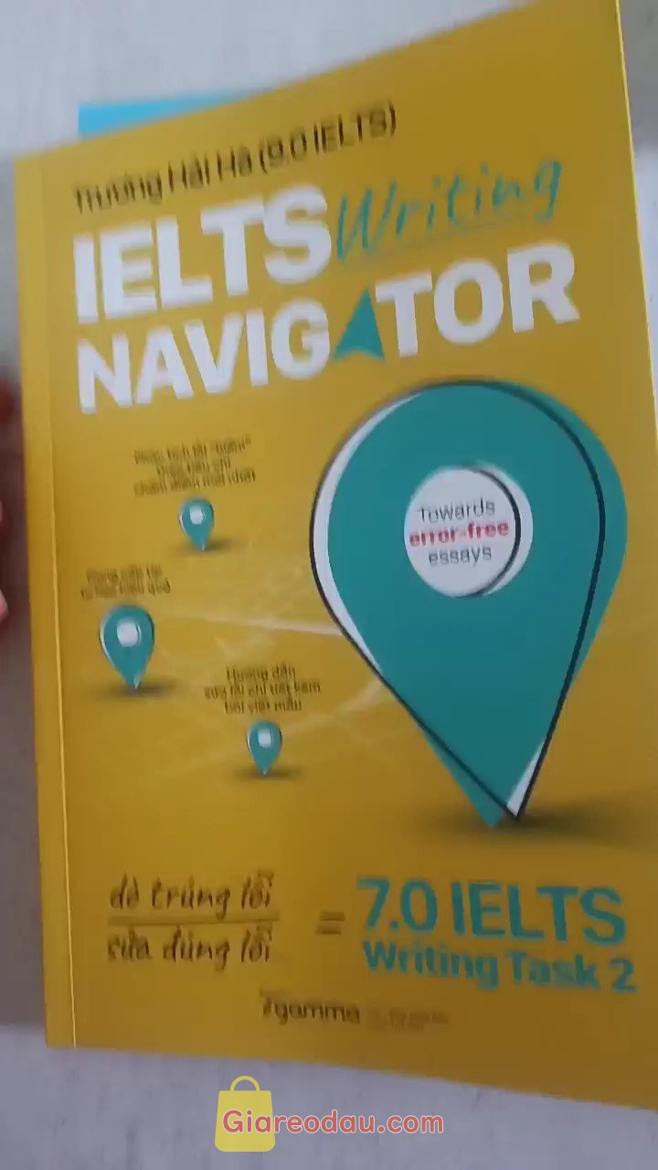 Giảm giá [Mã giảm 20%] Sách IELTS Writing Navigator Dò Trúng Lỗi, Sửa Đúng Lỗi = 7.0 IELTS Writing Task 2 (Trương Hải Hà 9.0 IELTS). Shop đóng gói cẩn thận 1 hộp 1 bọc. Được shop sales khi mua live nên. 