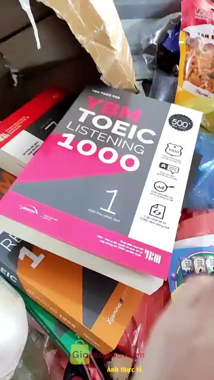 Giảm giá [Mã giảm 25%] Sách: Lẻ/Combo YBM TOEIC 1000 Listening + Reading Vol.1 & Vol.2 (Trọn Bộ 4 Cuốn). Trên mạng chia sẻ các bản pdf của cả 3 tập YBM free nhưng thật sự. 