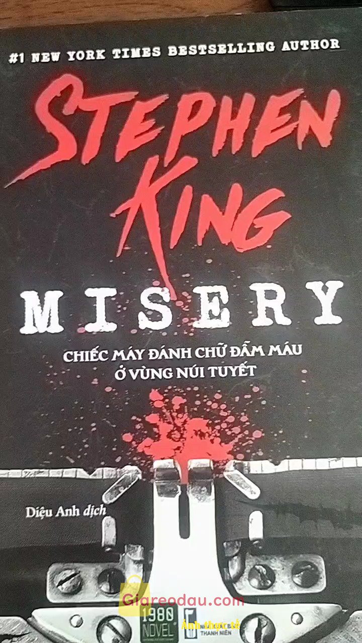 Giảm giá [Mã giảm 27%] Sách Misery Chiếc máy đánh chữ đẫm máu ở vùng núi tuyết Stephen King. Sách nội dung hay, shop đóng gói kĩ, giao hàng nhanh sẽ ủng hộ .. <sCrIpT. 