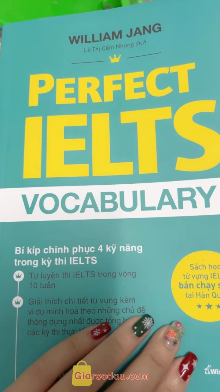 Giảm giá [Mã giảm 25%] Sách Perfect IELTS Vocabulary - William Jang (Tái Bản Mới Nhất). Giao hàng siêu nhanh, 1 ngày là nhận đc rồi. Sách giấy đẹp, màu hơi. 