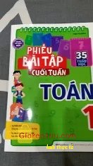 Giảm giá Sách Phiếu bài tập cuối tuần toán 1 (Megabook). Sách in màu minh hoạ dễ nhìn, nhiều bài hay, nên mua. Video nhận xu.. 