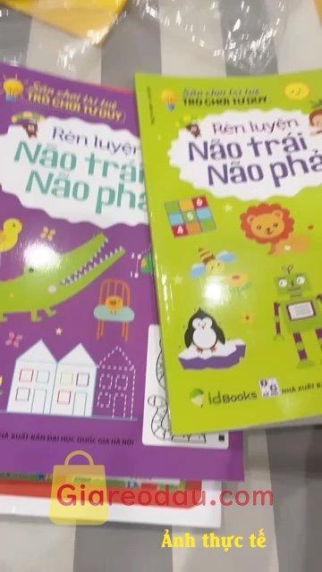 Giảm giá [Mã giảm 37%] Sách Sân Chơi Trí Tuệ Trò Chơi Tư Duy Rèn Luyện Não Trái Não Phải Dành Cho Trẻ Từ 3-6 Tuổi. Sách đẹp. Giá rẻ. Giao hàng nhanh. Rất ưng ý luôn. Sẽ ủng hộ shop. 