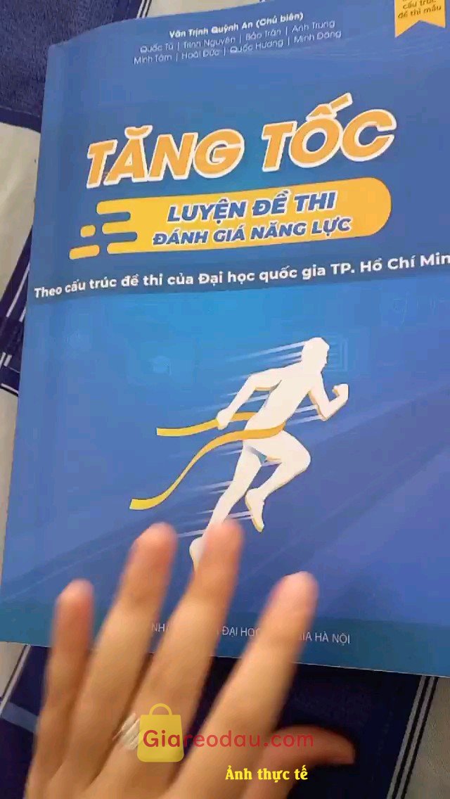 Giảm giá [Mã giảm 22%] Sách-TĂNGTỐC LUYỆN ĐỀ dành cho kì thi Đánh giá năng lực của Đại Học Quốc gia TP.HCM. Sách về nhanhhhh lắmmmm mới đặt hôm 15 mà nay 17 nhận đc r. Mua sale. 