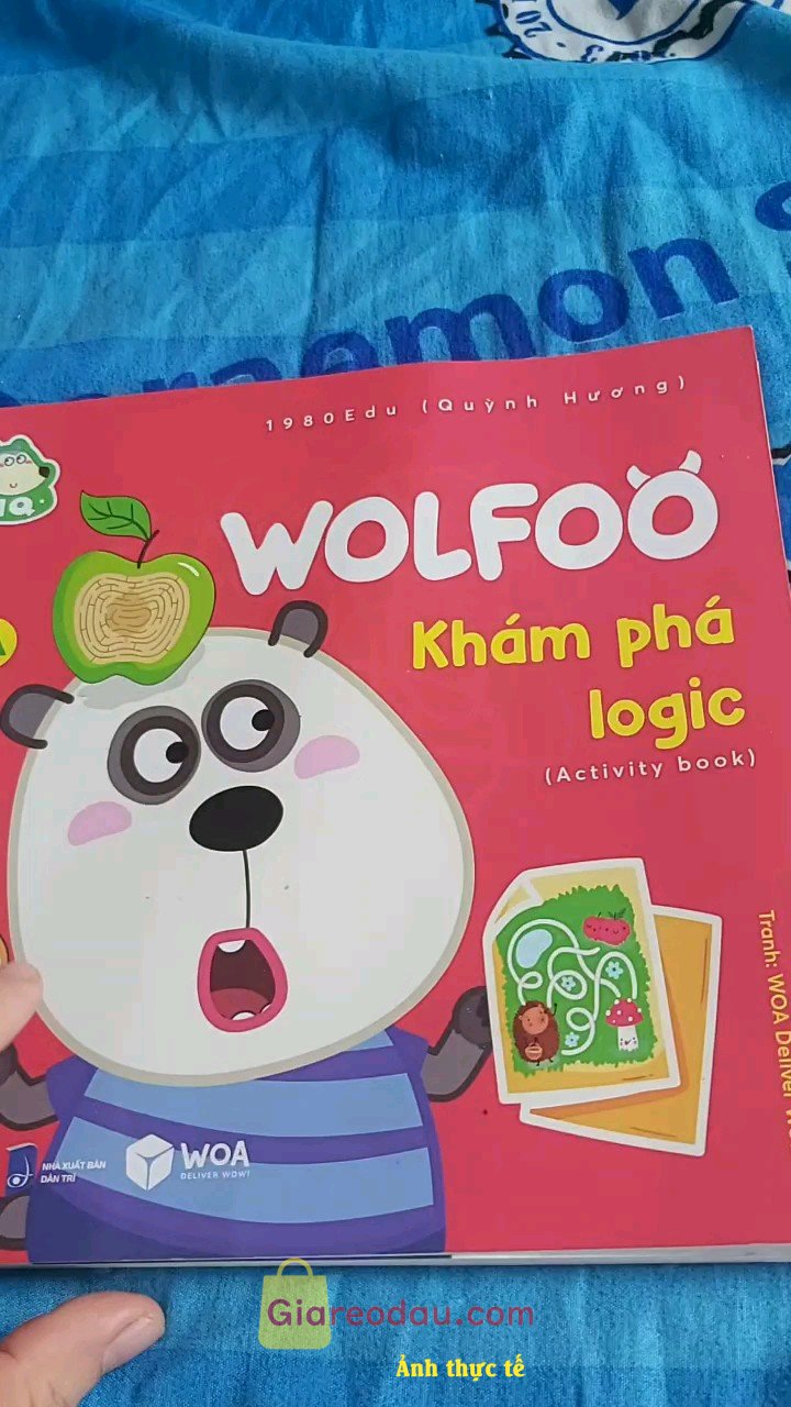 Giảm giá [Mã giảm 27%] Sách Wolfoo Khám Phá Logic. sách về tư duy,có những bài phù hợp bé 4t trở lên,bé mình 3t nói. 