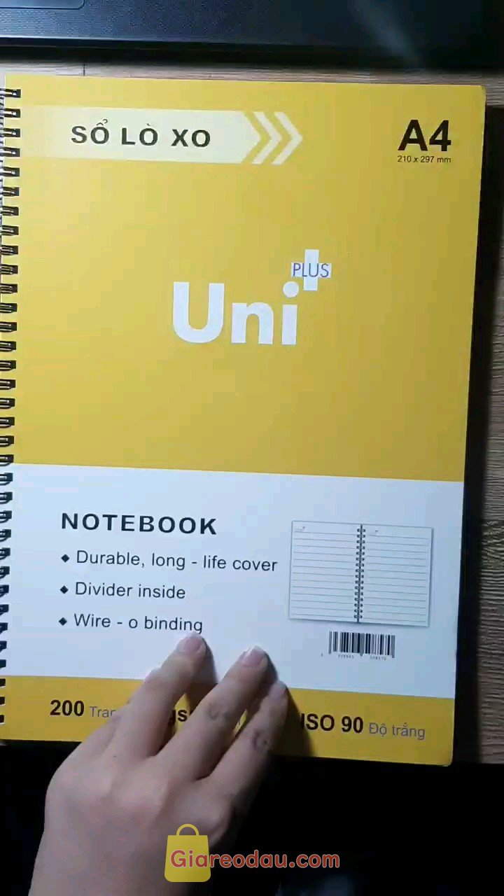 Giảm giá [Mã giảm 13%] Sổ lò xo A4 100 trang - 200 trang. Vở đẹp, chất giấy tốt, viết không bị in sang mặt sau, shop đóng. 