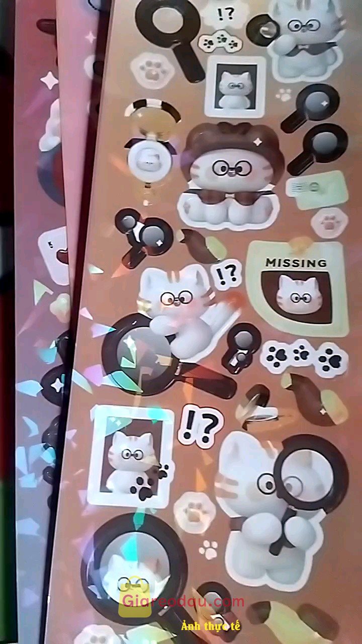 Giảm giá [Mã giảm 40%] Sticker lấp lánh blink nhiều mẫu dễ thương dùng trang trí sách - máy tính - sổ - tủ - hộp viết - sách vở học tập - ốp lưng. Sticker nhiều rẻ mà chất lượng shop giao hàng siêu nhanh 1.000 điểm. 