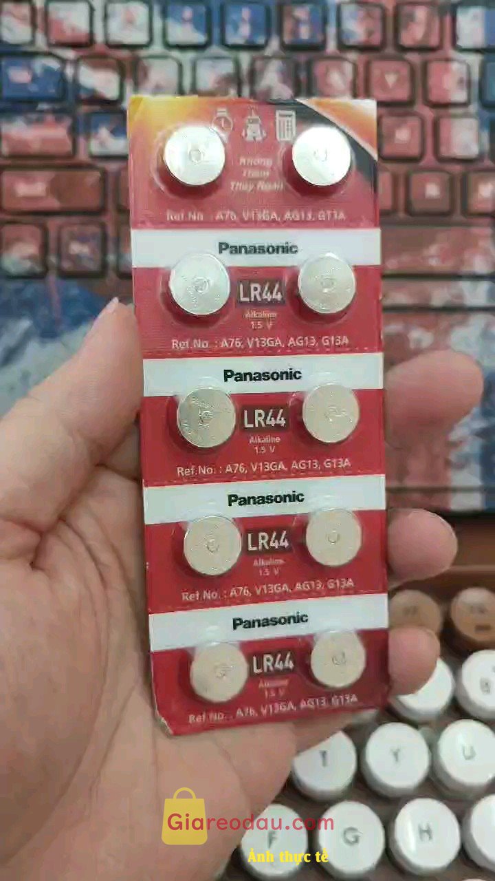Giảm giá [Mã giảm 9%] Vỉ 10 Viên Pin LR44 Panasonic / Energizer / Maxell Chính Hãng Thay Máy Tính Casio. Giao hàng đúng hạn, chuẩn loại, đủ số lượng, date còn khá dài,. 