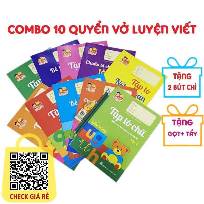 bo 10 quyen luyen viet tap to chu cho be mau giao