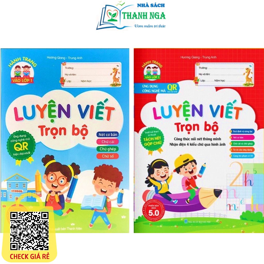 Sách Luyện Viết Trọn Bộ Phiên bản 5.0 ứng dụng công nghệ mã QR