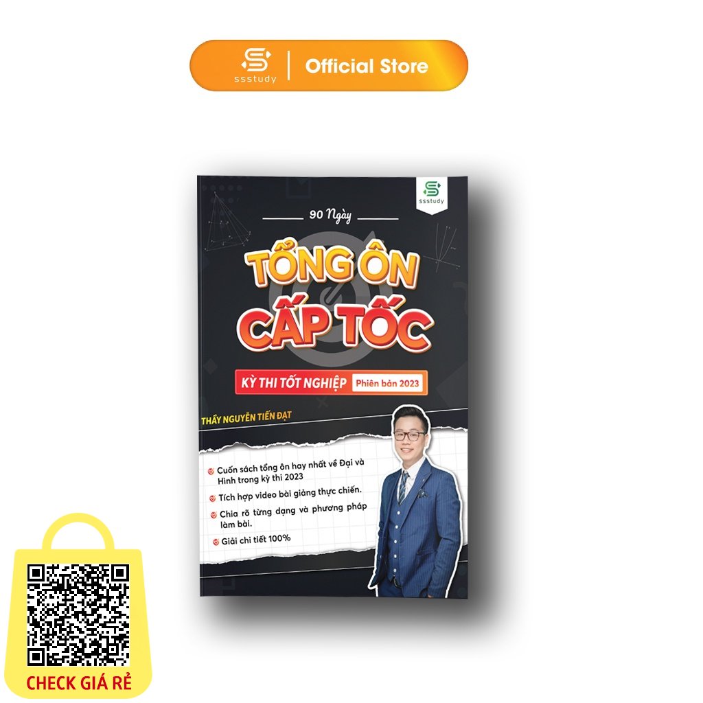 Sách Tổng ôn Toán Học - 90 Ngày Tổng Ôn Cấp Tốc - Ôn Luyện Thi THPT Quốc Gia Bản Mới Nhất
